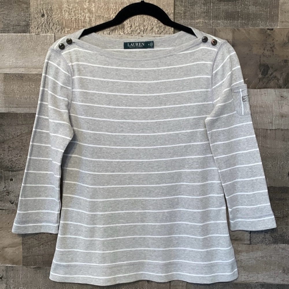 Lauren Ralph Lauren Striped Top - Picture 4 of 16